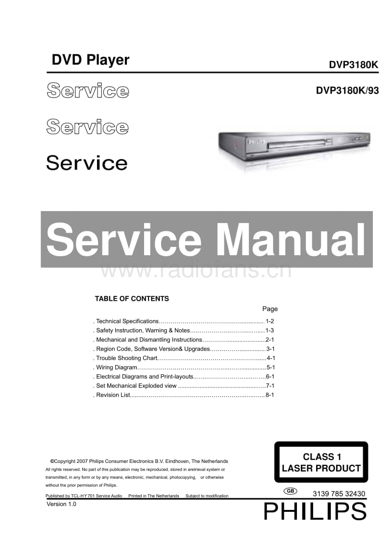 Philips-DVP-3180-K-Service-Manual电路原理图.pdf_第1页