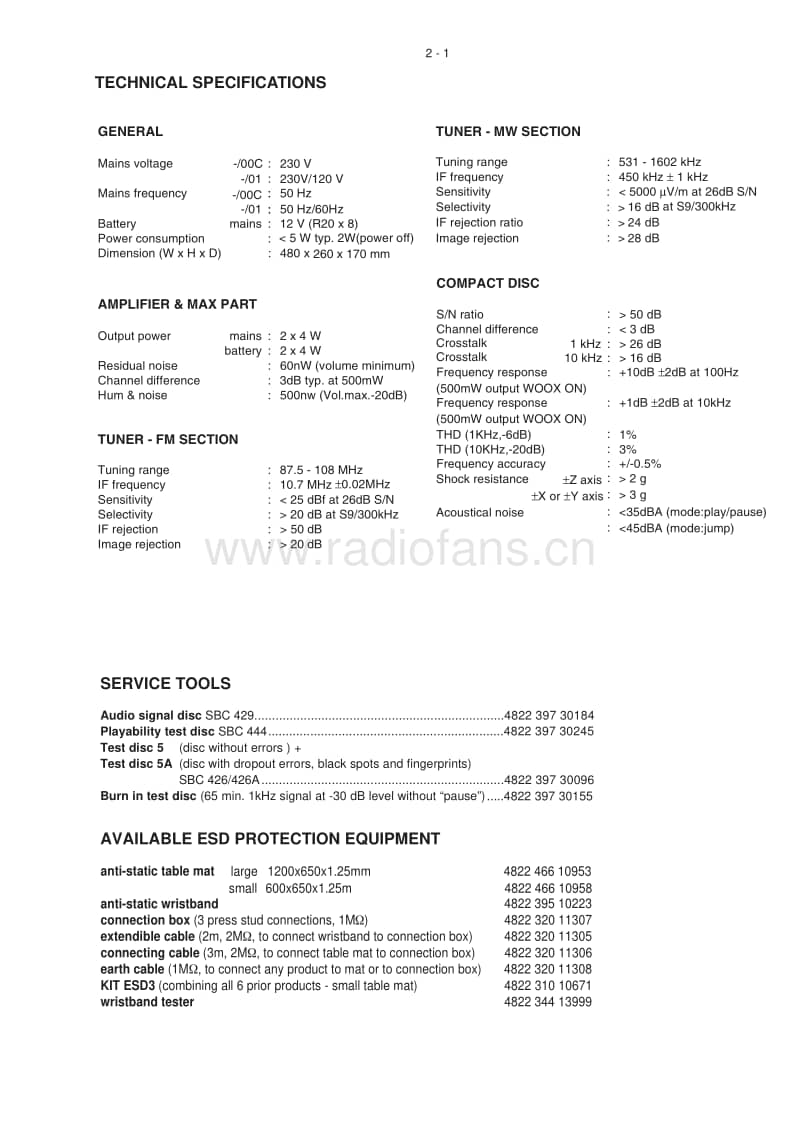 Philips-AZ-2535-Service-Manual电路原理图.pdf_第3页