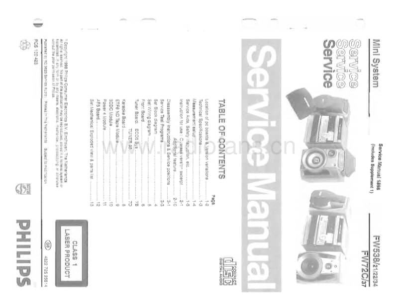 Philips-FW-538-Service-Manual电路原理图.pdf_第1页