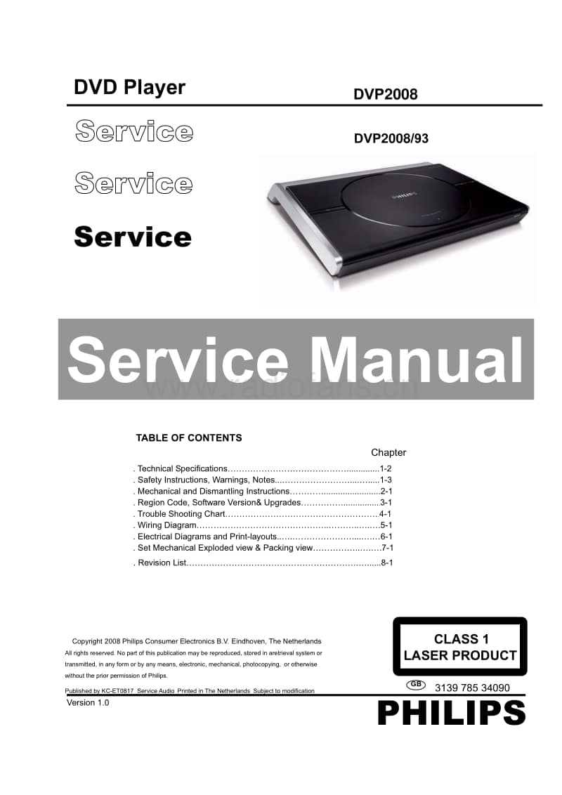 Philips-DVP-2008-Service-Manual电路原理图.pdf_第1页