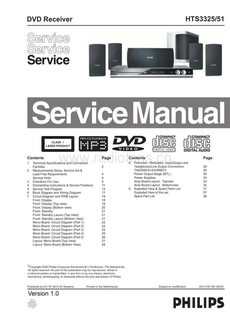 Philips-HTS-3325-Service-Manual电路原理图.pdf_第1页