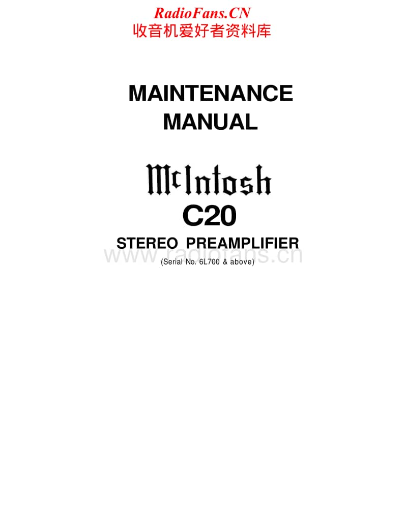 McIntosh-C20-Service-Manual电路原理图.pdf_第1页