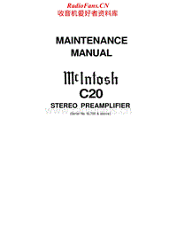 McIntosh-C20-Service-Manual电路原理图.pdf