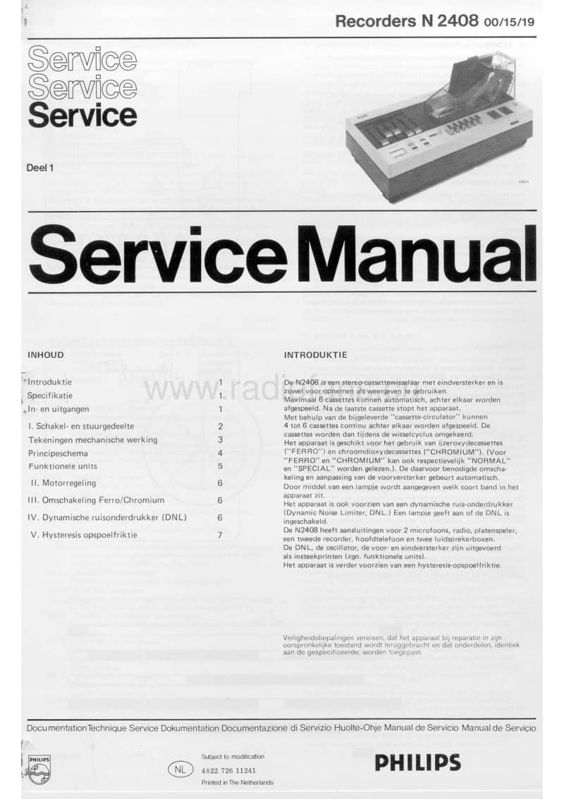 Philips-N-2408-Service-Manual电路原理图.pdf_第1页