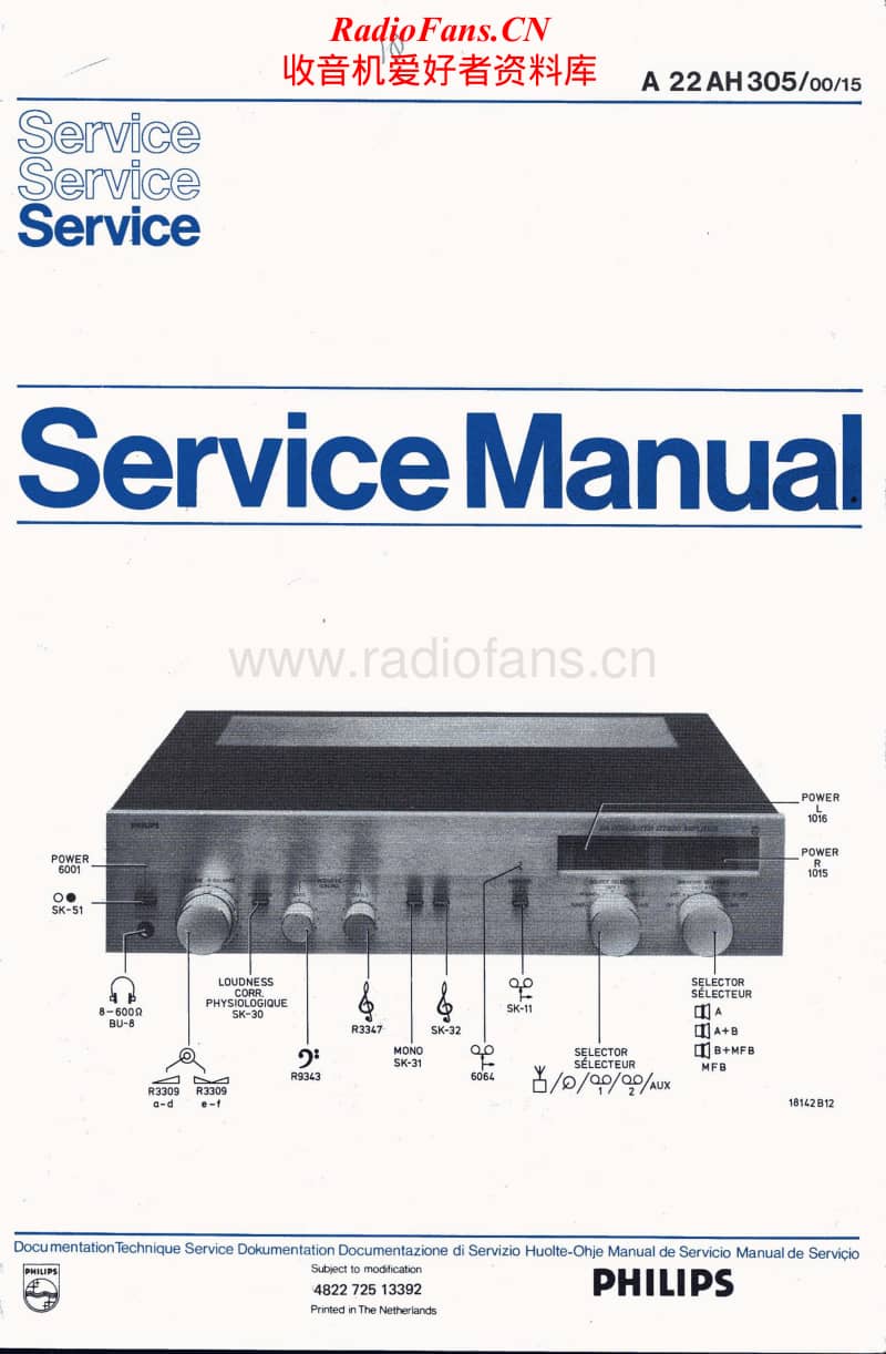 Philips-AH-305-Service-Manual电路原理图.pdf_第1页