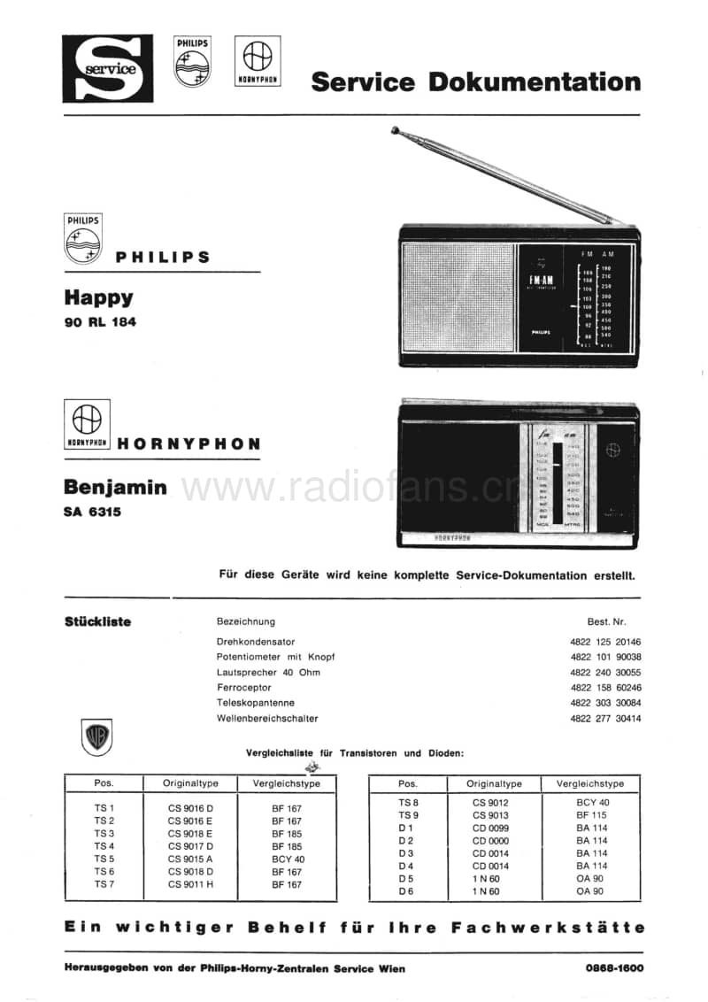 Philips-SA-6315-Service-Manual电路原理图.pdf_第1页