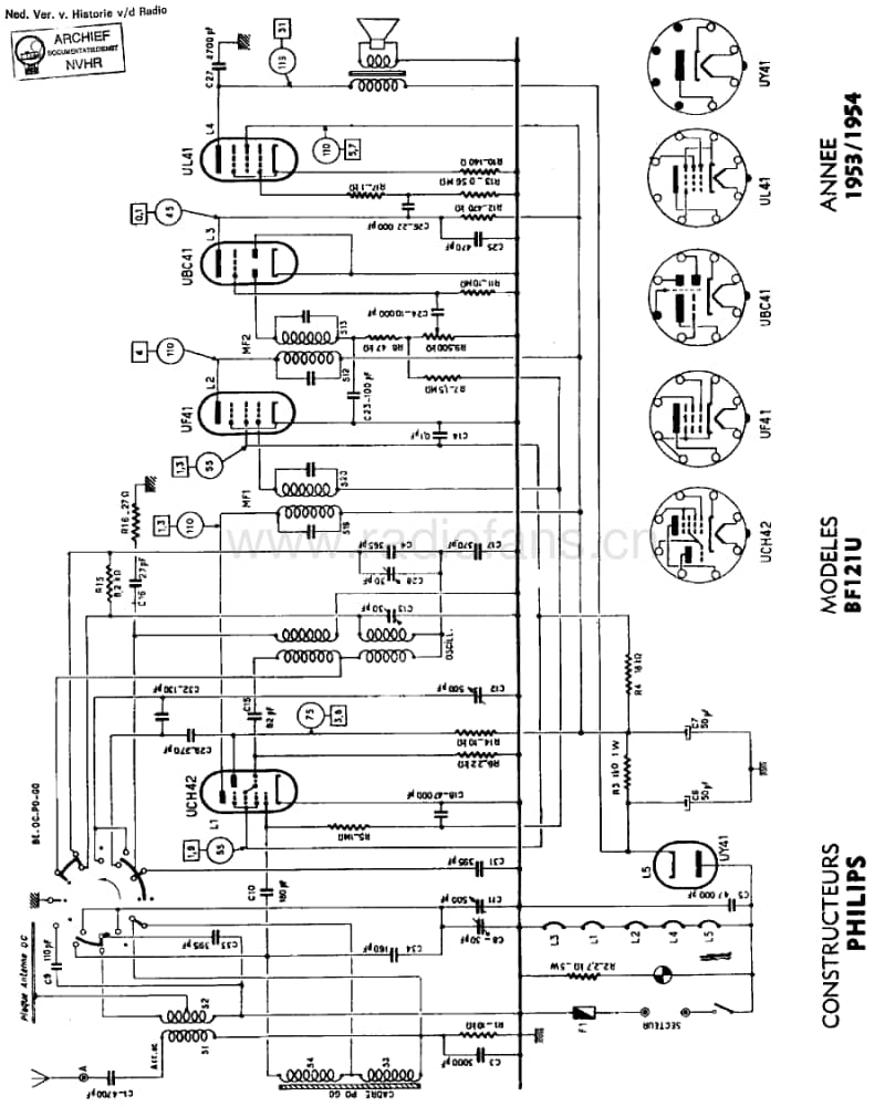 Philips-BF-121U-Service-Manual电路原理图.pdf_第1页