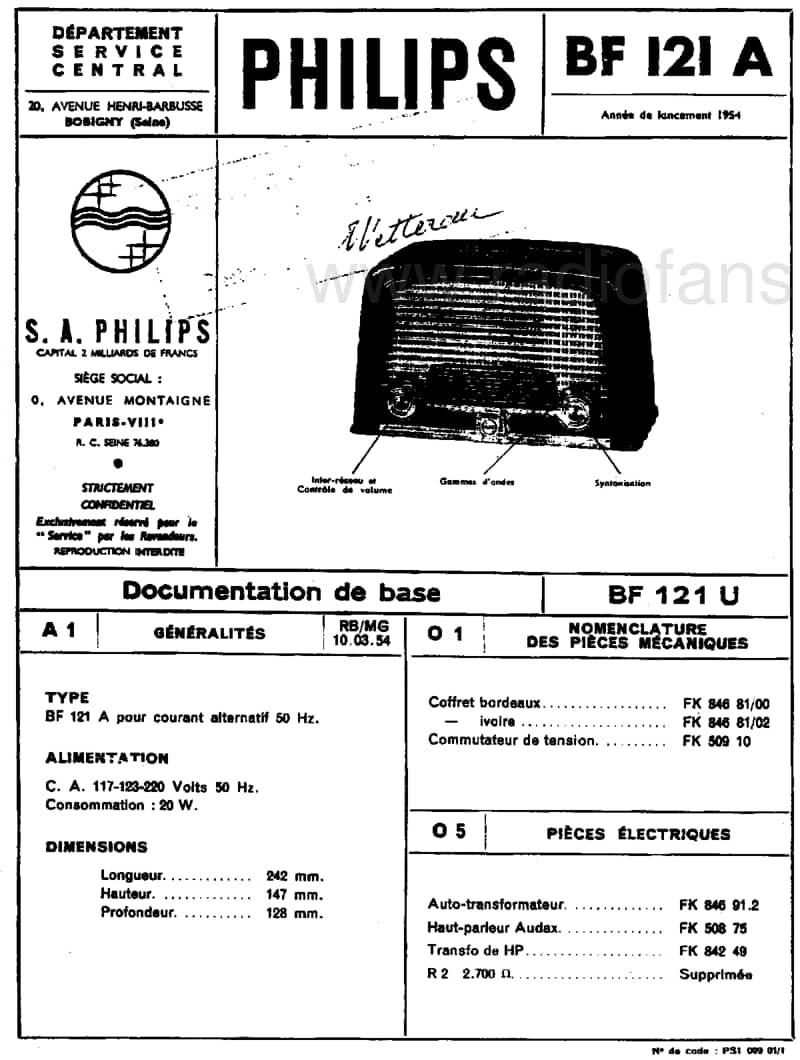Philips-BF-121U-Service-Manual电路原理图.pdf_第3页