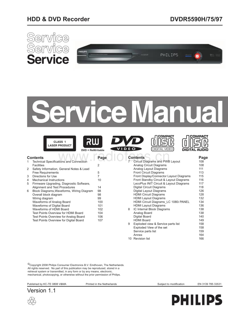 Philips-DVDR-5590-H-Service-Manual电路原理图.pdf_第1页
