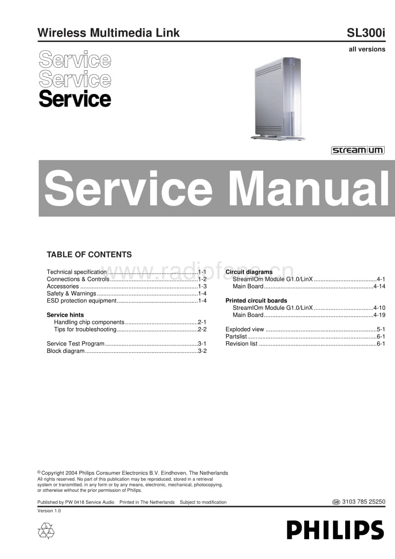 Philips-SL-300-I-Service-Manual电路原理图.pdf_第1页