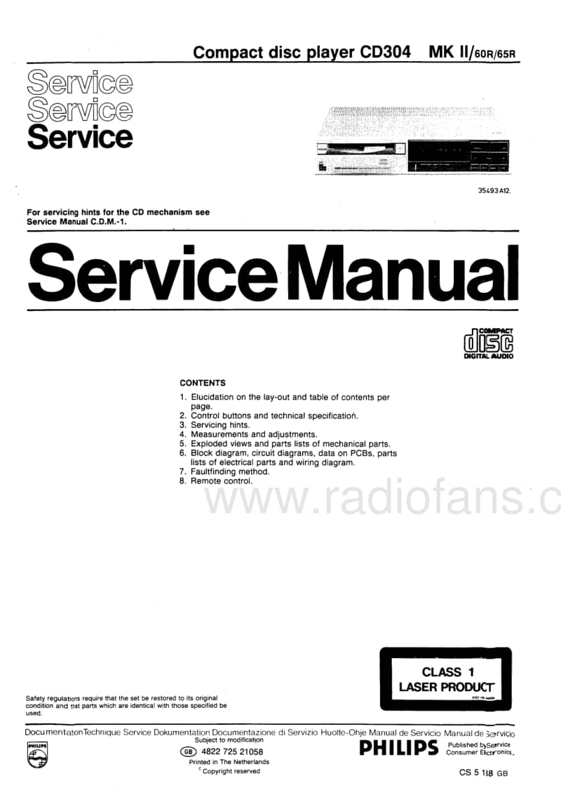 Philips-CD-304-Mk2-Service-Manual电路原理图.pdf_第1页