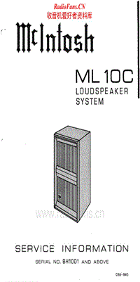 McIntosh-ML-10C-Service-Manual电路原理图.pdf