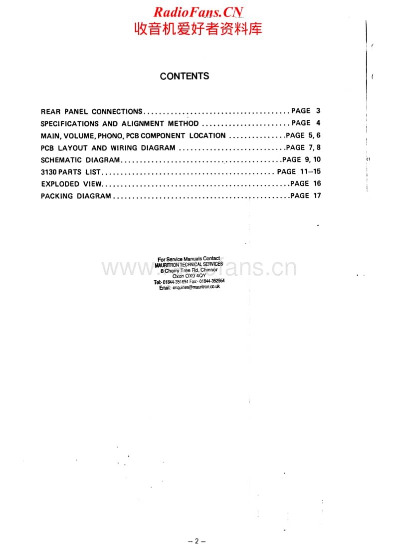 Nad-3130-Service-Manual电路原理图.pdf_第2页