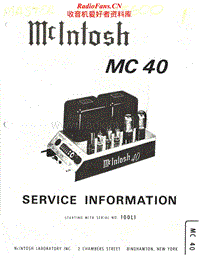 McIntosh-MC-40-Service-Manual电路原理图.pdf