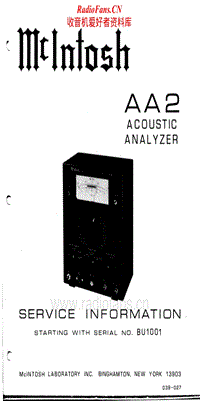McIntosh-AA2-Service-Manual电路原理图.pdf