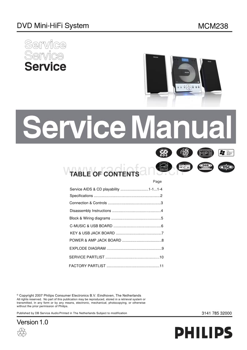 Philips-MCM-238-Service-Manual电路原理图.pdf_第1页