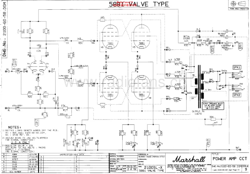Marshall-2100-SL-X-5881-2100-60-58-issue9-Schematic电路原理图.pdf_第1页
