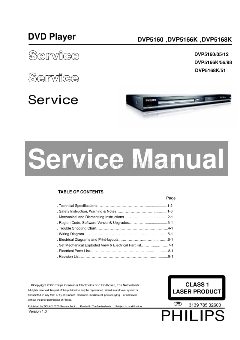 Philips-DVP-5168-K-Service-Manual电路原理图.pdf_第1页