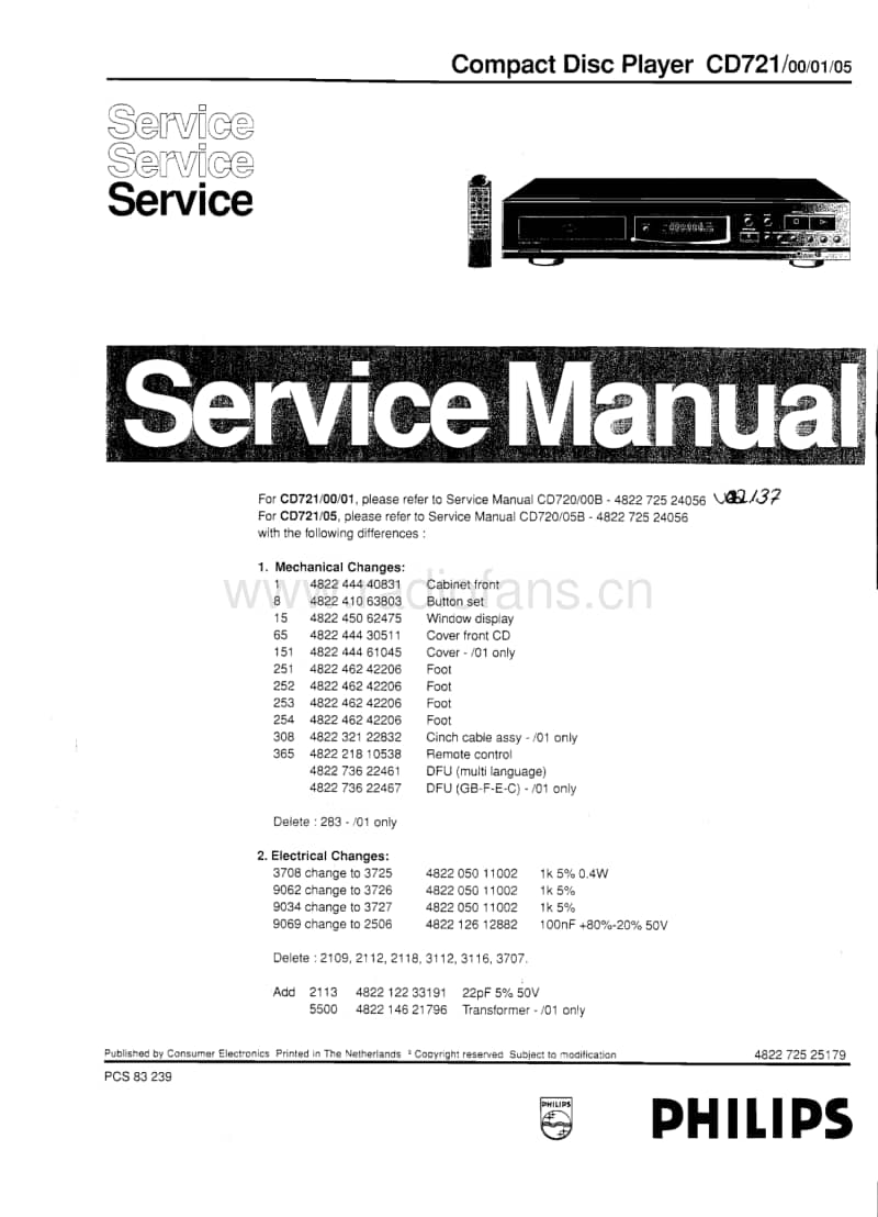 Philips-CD-721-Service-Manual电路原理图.pdf_第1页