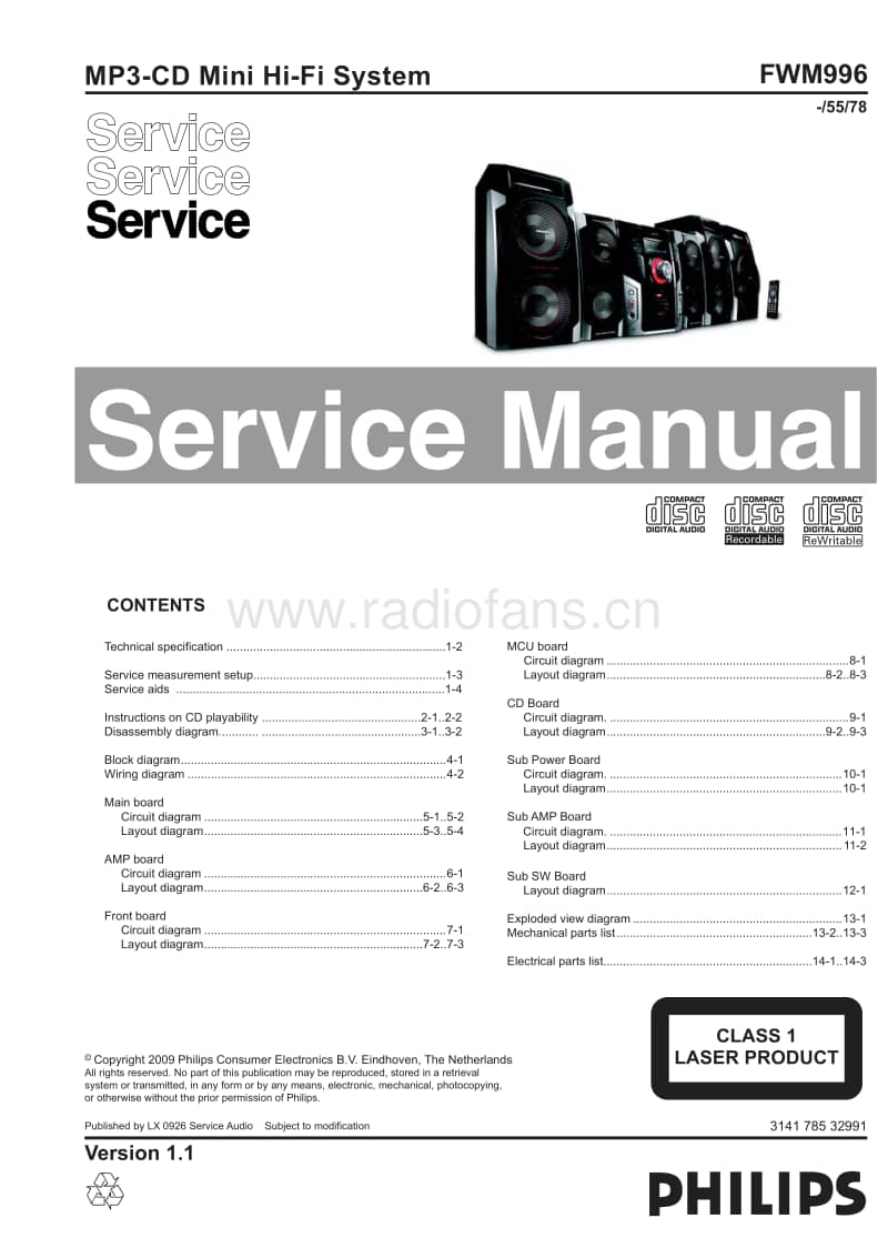 Philips-FWM-996-Service-Manual电路原理图.pdf_第1页