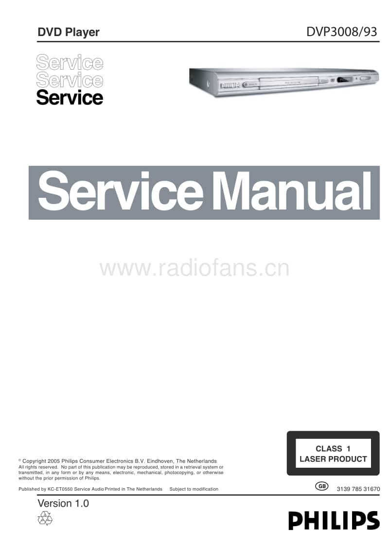 Philips-DVP-3008-Service-Manual电路原理图.pdf_第1页