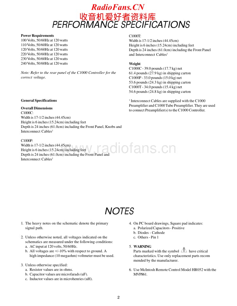 McIntosh-C-1000-Service-Manual电路原理图.pdf_第2页