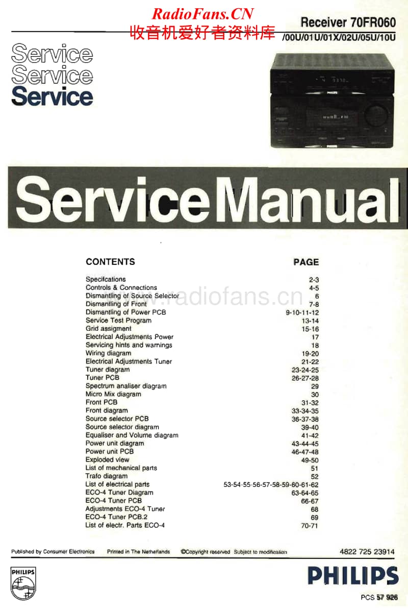 Philips-70-FR-060-Service-Manual电路原理图.pdf_第1页