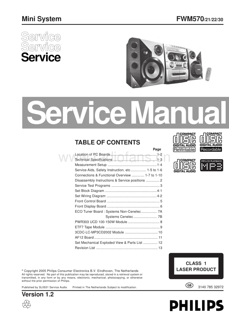 Philips-FWM-570-Service-Manual电路原理图.pdf_第1页