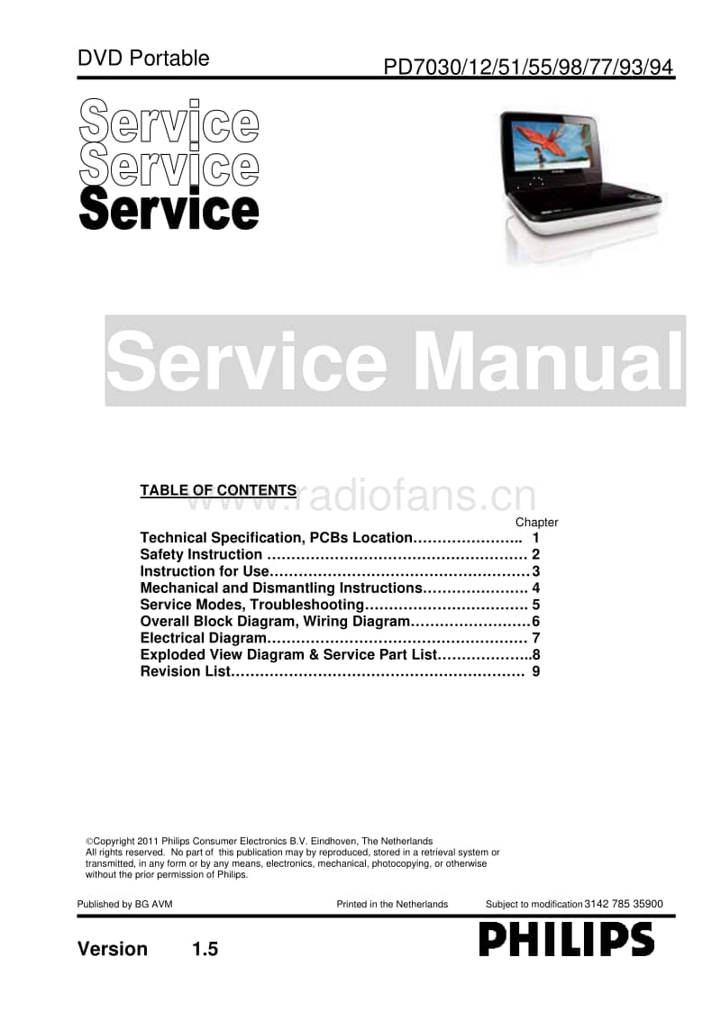 Philips-PD-7030-Service-Manual电路原理图.pdf_第1页