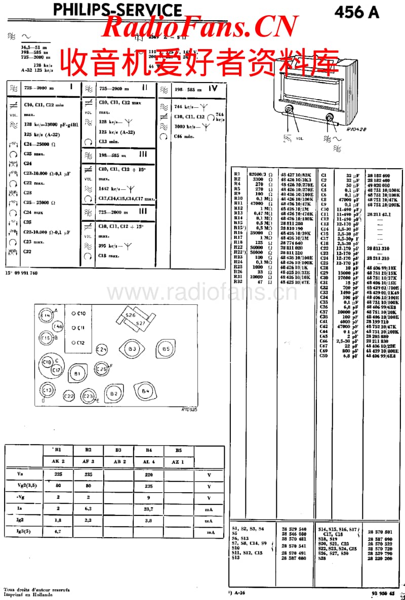 Philips-456-A-Service-Manual电路原理图.pdf_第1页