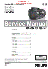 Philips-AZ-1852-Service-Manual电路原理图.pdf
