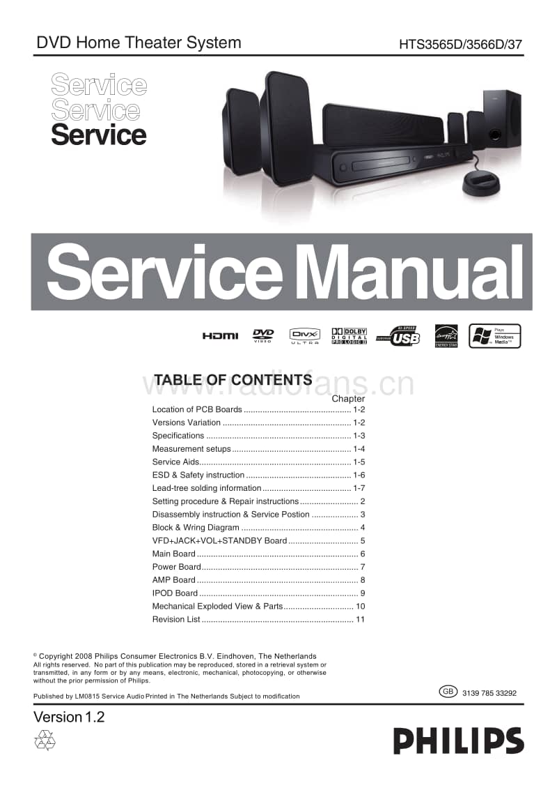 Philips-HTS-3566-D-Service-Manual电路原理图.pdf_第1页