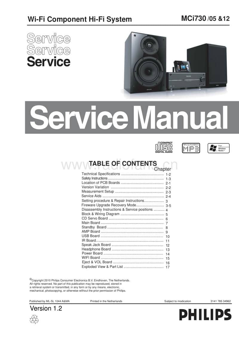 Philips-MCI-730-Service-Manual电路原理图.pdf_第1页