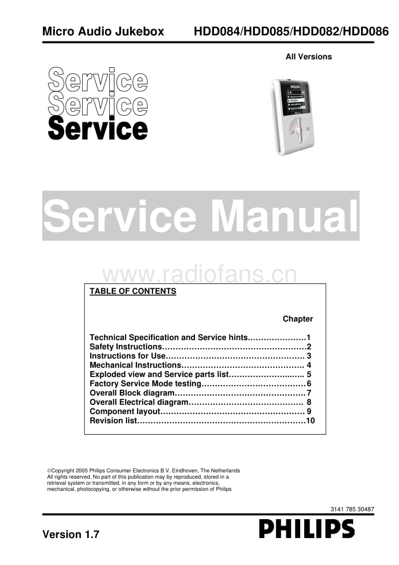 Philips-HDD-085-Service-Manual电路原理图.pdf_第1页