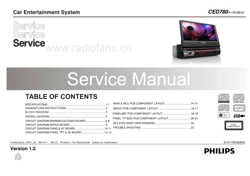 Philips-CED-780-Service-Manual电路原理图.pdf_第1页