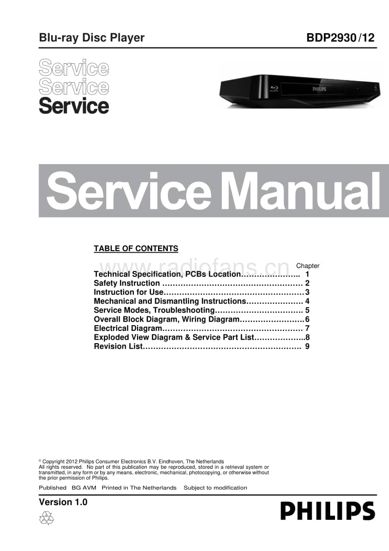 Philips-BDP-2930-Service-Manual电路原理图.pdf_第1页