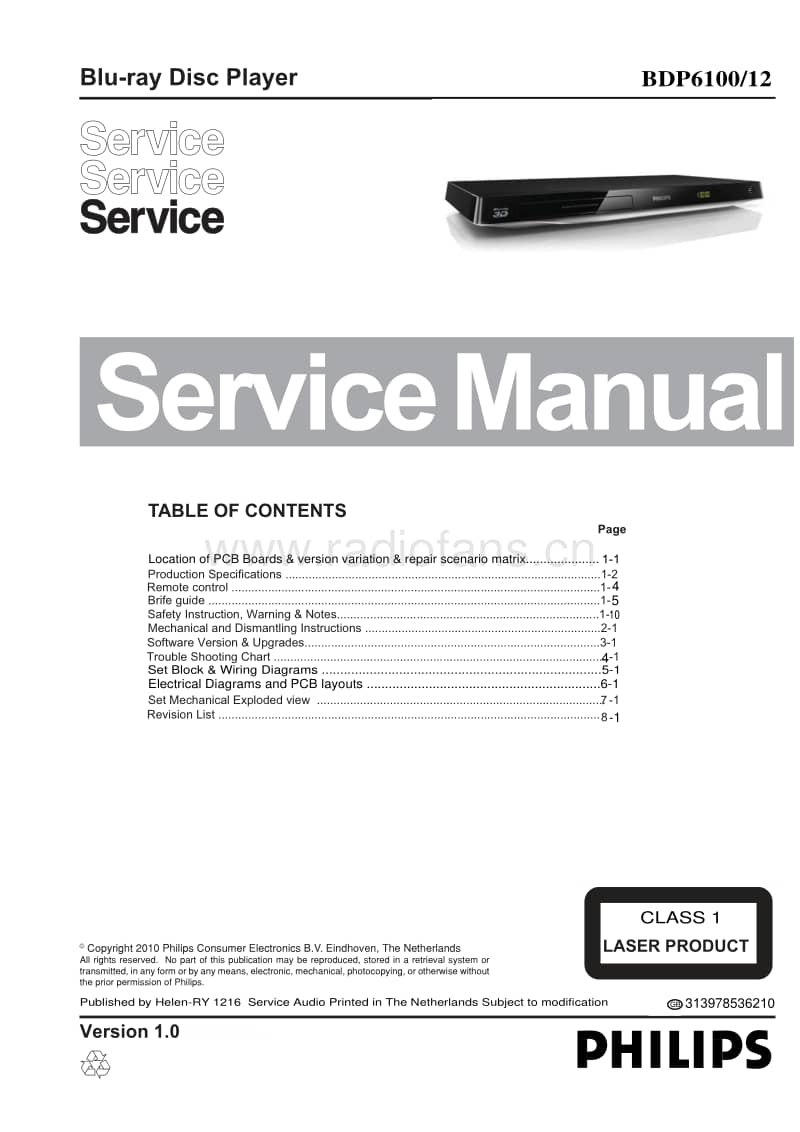 Philips-BDP-6100-Service-Manual电路原理图.pdf_第1页