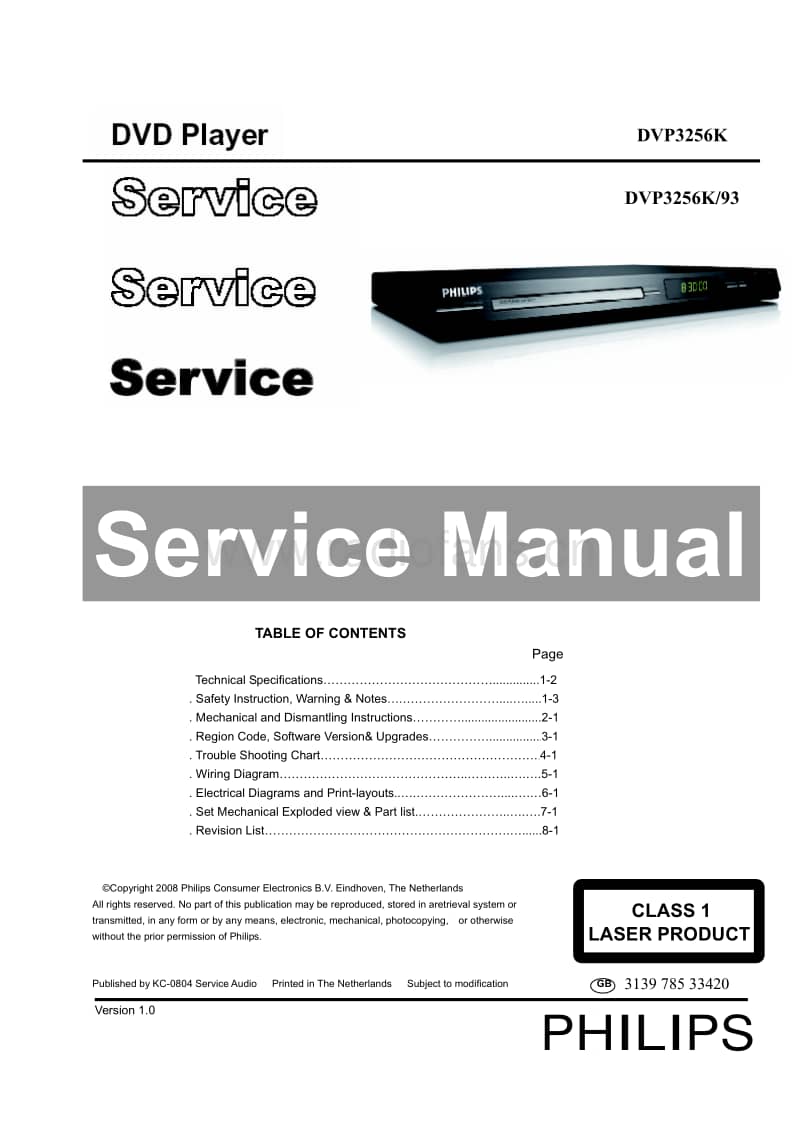 Philips-DVP-3256-K-Service-Manual电路原理图.pdf_第1页