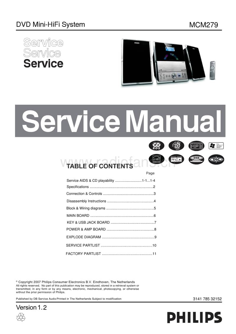 Philips-MCM-279-Service-Manual电路原理图.pdf_第1页