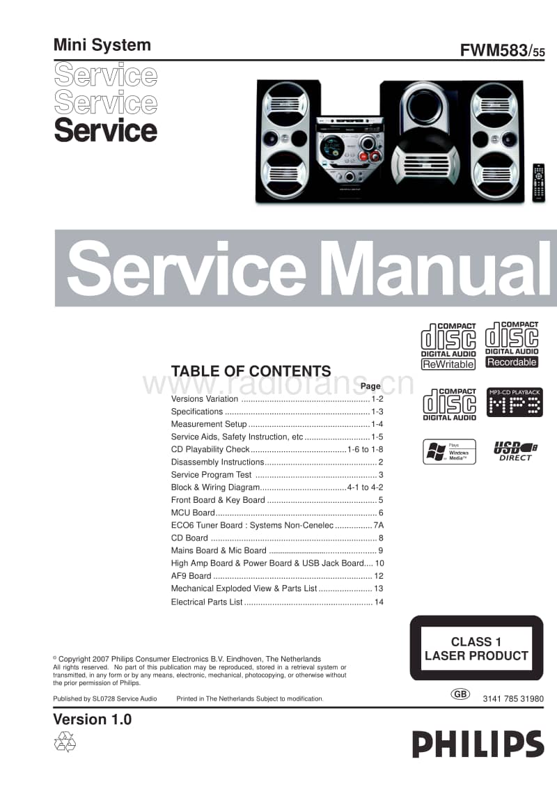 Philips-FWM-583-Service-Manual电路原理图.pdf_第1页