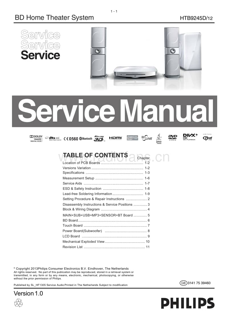 Philips-HTB-9245-D-Service-Manual电路原理图.pdf_第1页