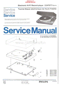 Philips-AF-877-Service-Manual电路原理图.pdf