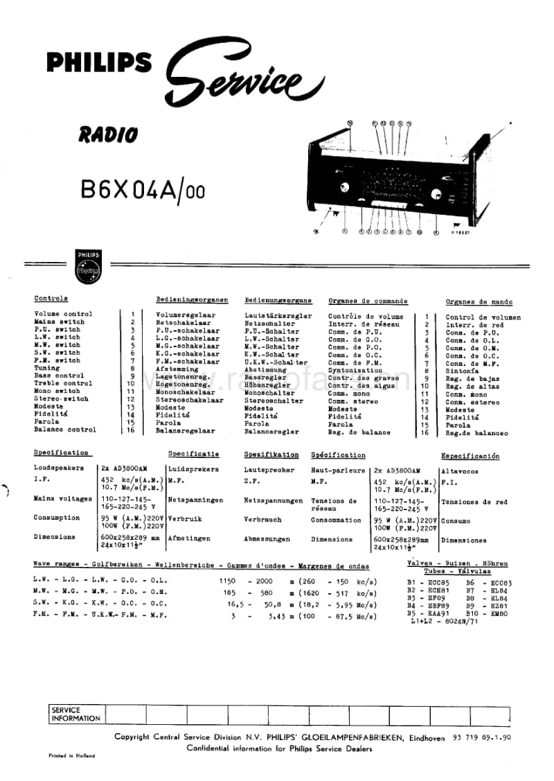 Philips-B-6-X-04-A-Service-Manual电路原理图.pdf_第1页