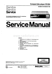 Philips-CD-204-Service-Manual电路原理图.pdf