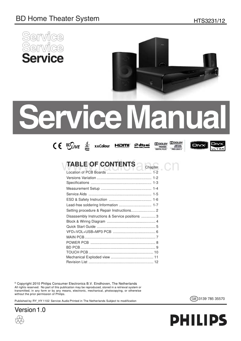 Philips-HTS-3231-Service-Manual电路原理图.pdf_第1页