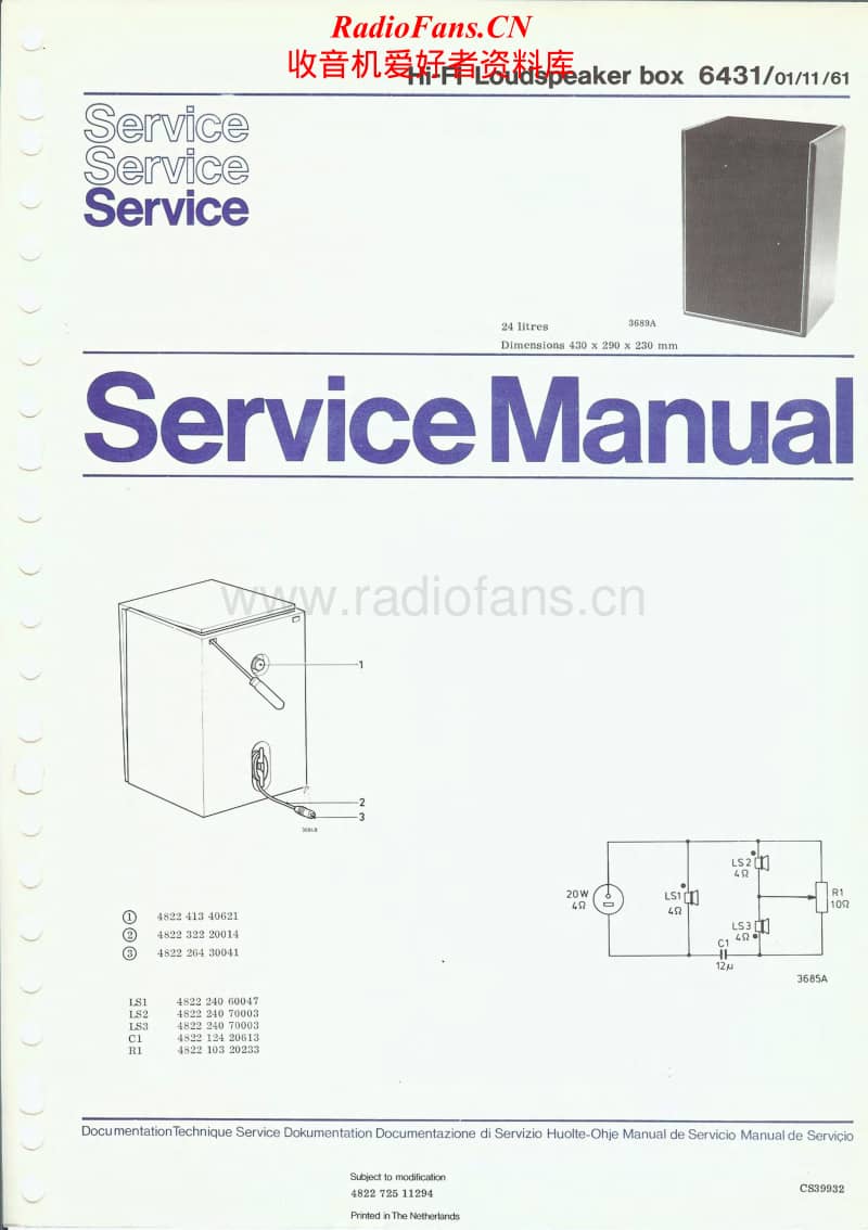 Philips-22-RH-431-Service-Manual电路原理图.pdf_第1页