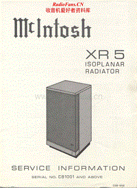 McIntosh-XR-5-Service-Manual电路原理图.pdf