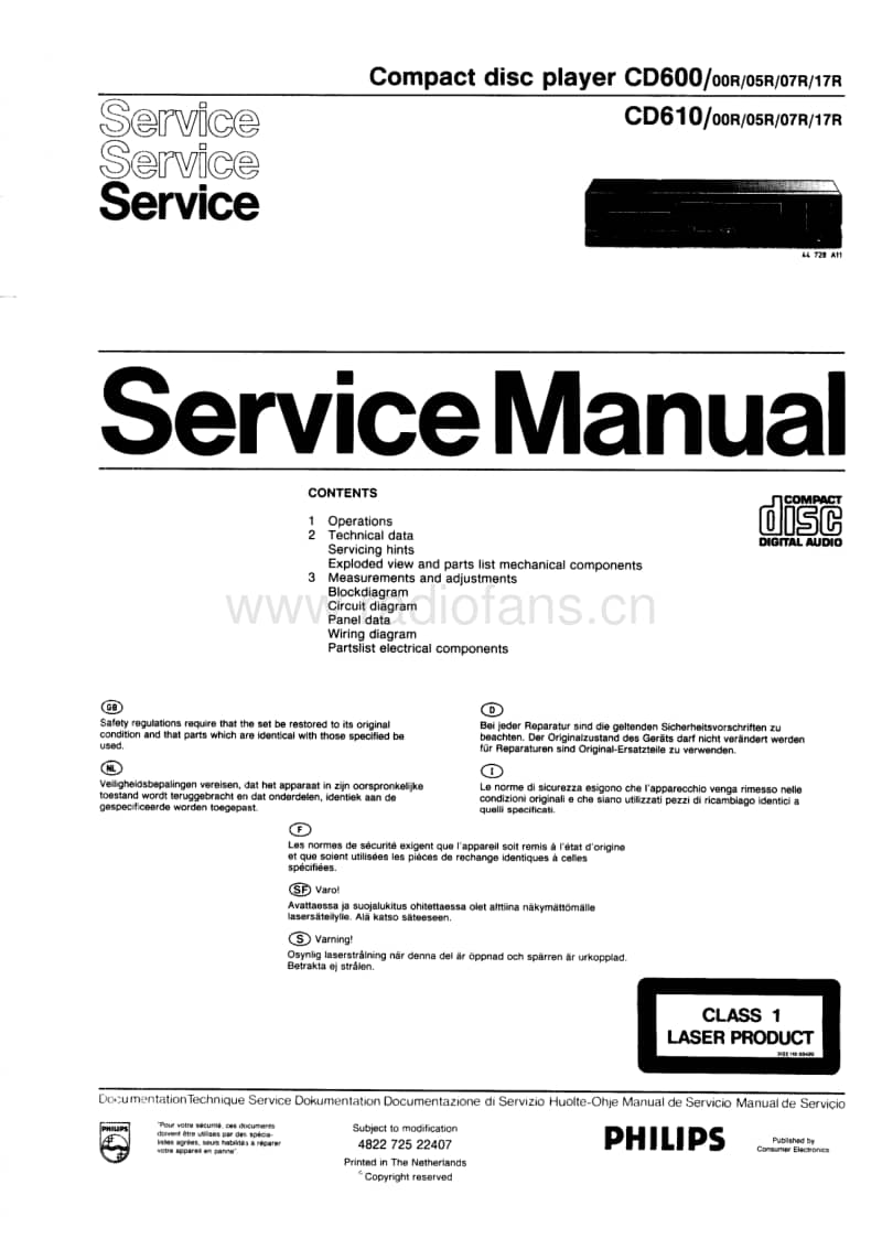 Philips-CD-600-Service-Manual电路原理图.pdf_第2页
