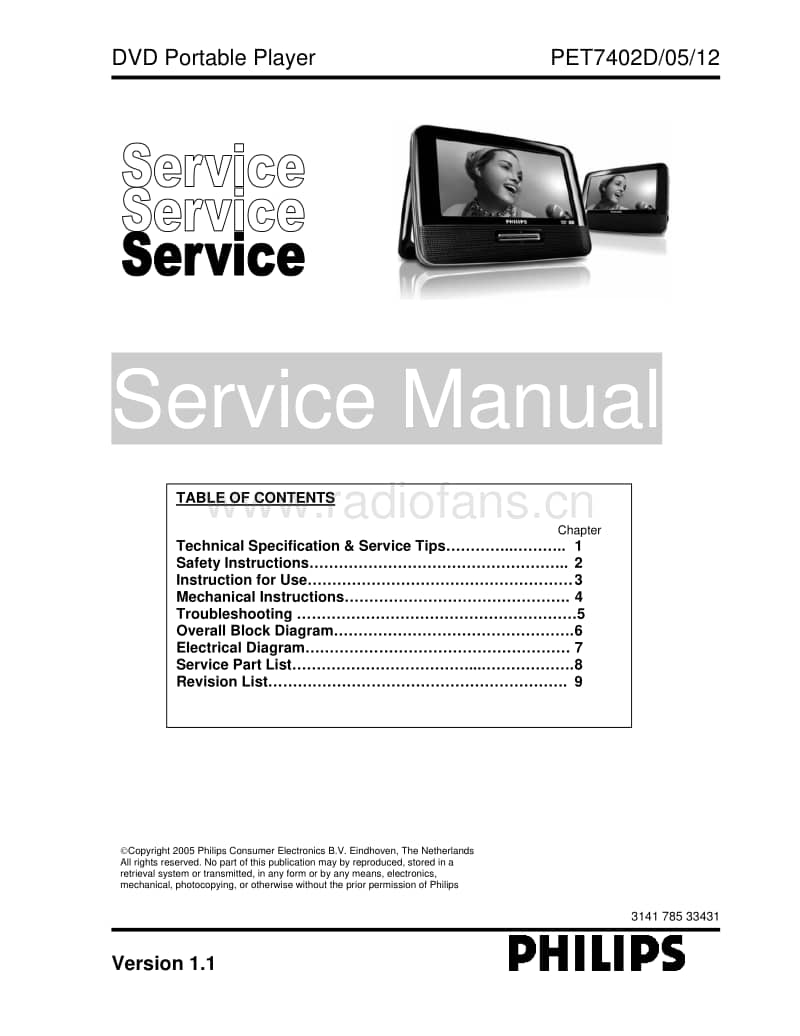 Philips-PET-7402-D-Service-Manual电路原理图.pdf_第1页