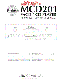 McIntosh-MCD-201-Service-Manual电路原理图.pdf